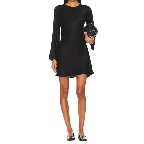 NEW BELLA DAHL bias mini dress in black - Picture 1 of 3